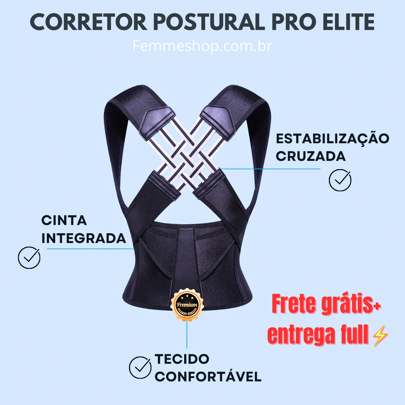 Corretor Postural Pro Elite Unisex